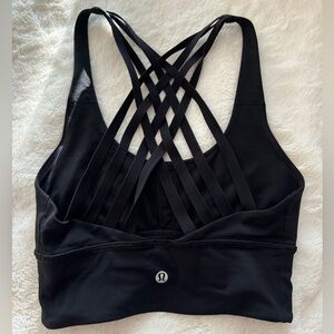 Lululemon Black Strappy Sports Bra Size Extra Small
